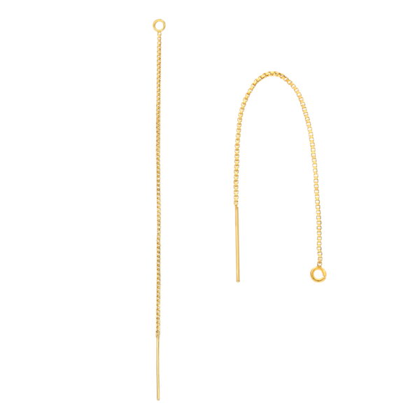 Gold Filled Box String Earring