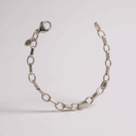 7mm Silver Paperclip Bracelet