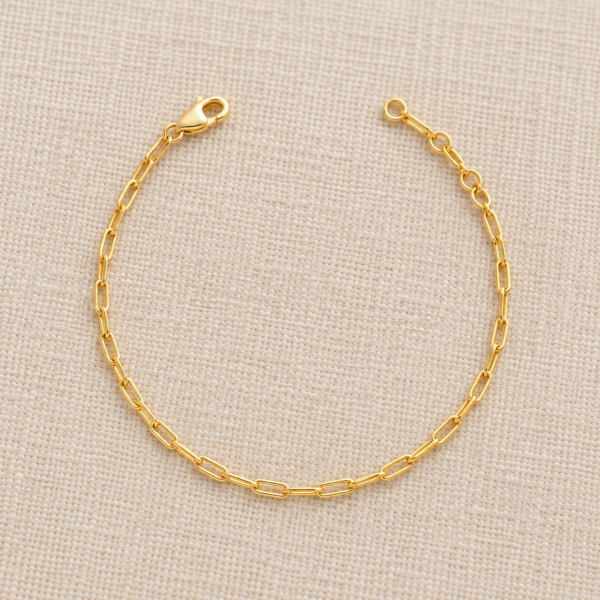 Gold Filled Paperclip Bracelet