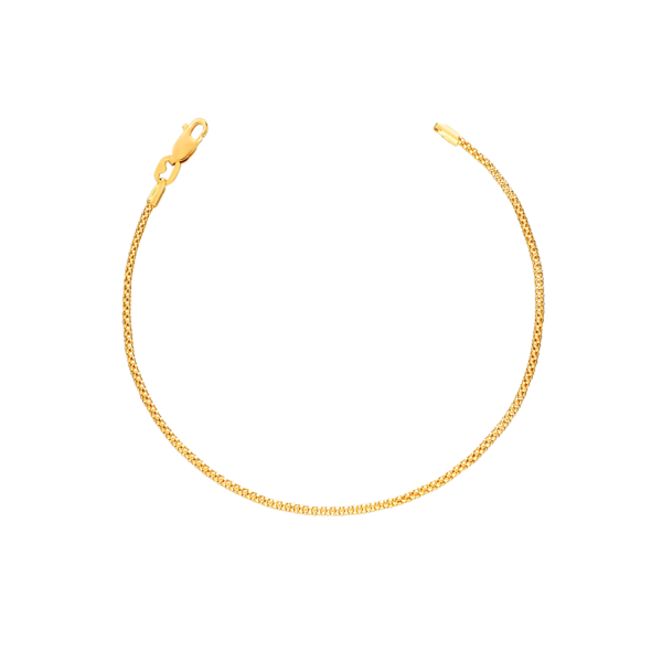 Gold Popcorn Chain Bracelet