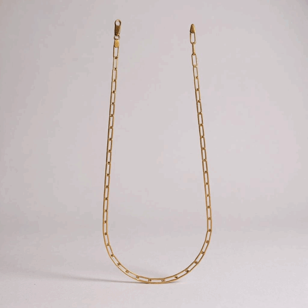 Gold Paperclip Necklace