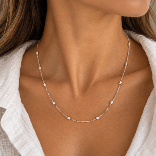 Square Bead Necklace