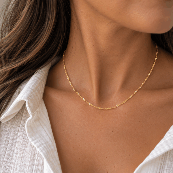 Gold Singapore Necklace