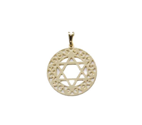 14K Gold Filled Star of David Charm