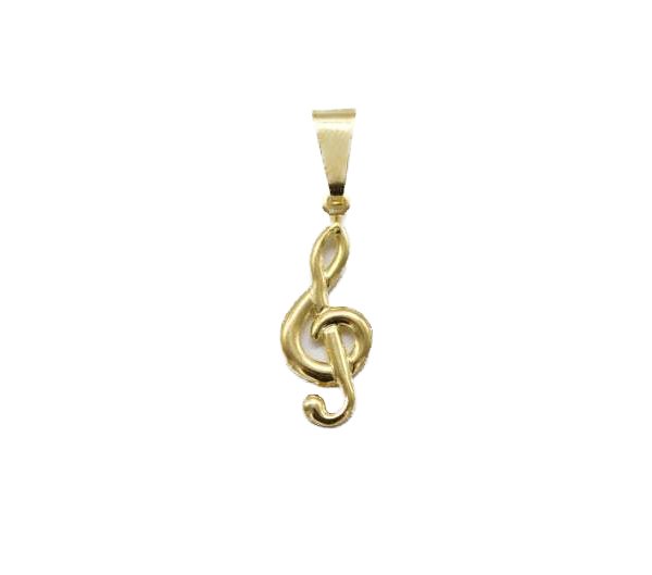 14K Gold Filled Treble Clef Charm