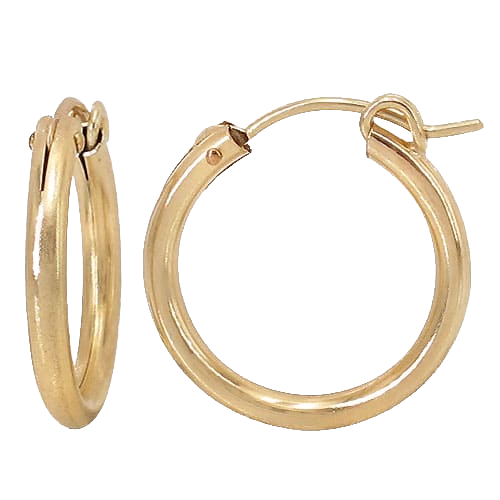 Gold Filled Thick Hoops