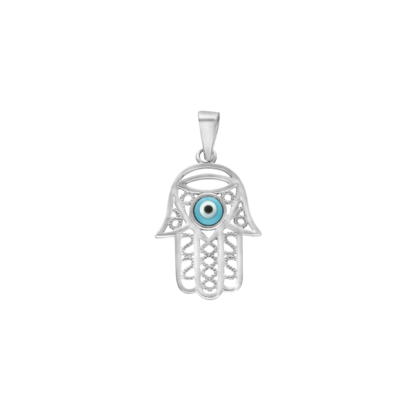 Sterling Silver Medium Hamsa Charm