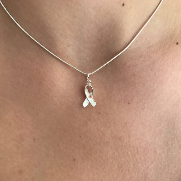 Sterling Silver Ribbon Charm