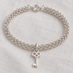 Rolo Chain Bracelet with Key Charm