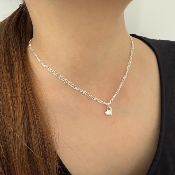 2.5mm Chain Heart Necklace
