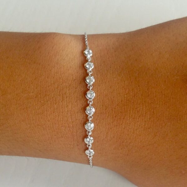 Silver Cubic Zirconia Bracelet