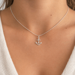 Snake Chain Anchor Necklace