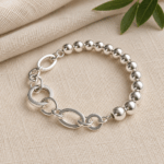 8mm Ball Bead and Chain Bracelet