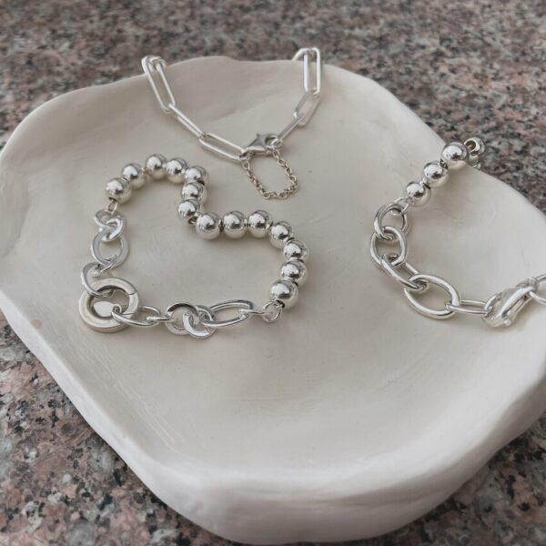 8mm Ball Bead and Chain Bracelet