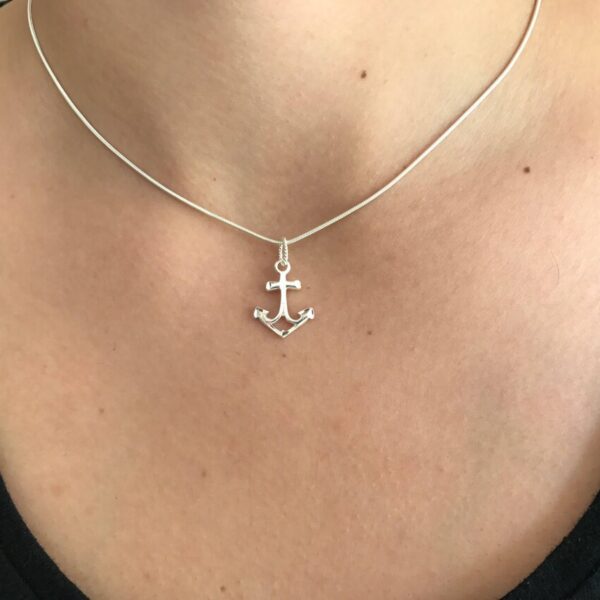 Snake Chain Anchor Necklace