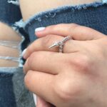Spike Charm Ring on Elastic
