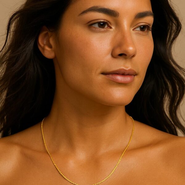 Gold Cable Chain Necklace