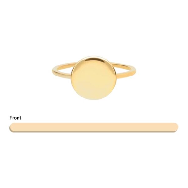 Custom Gold Circle Ring