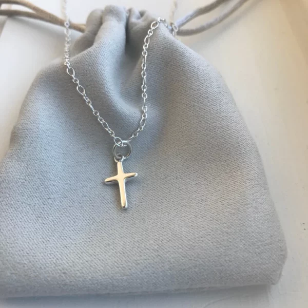Chain Cross Silver Necklace