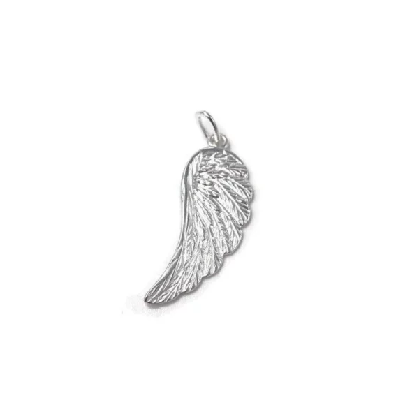 1mm Snake Chain Angel Wing Necklace