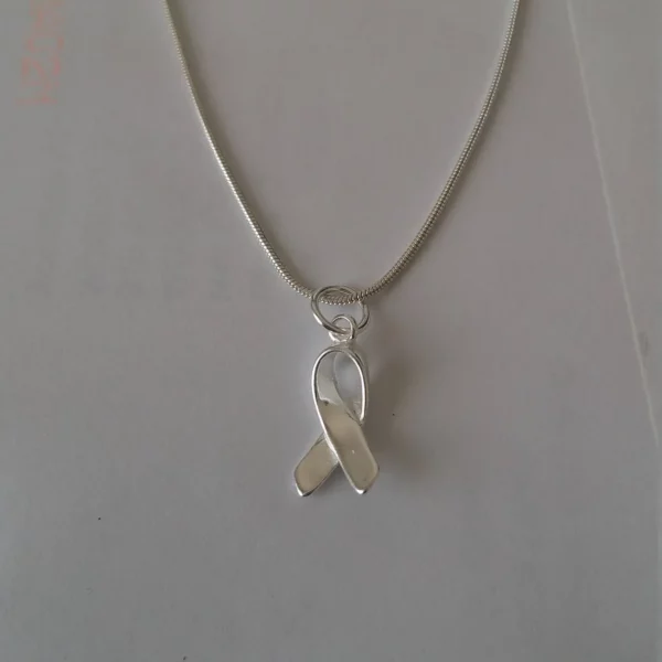 Snake Chain Ribbon Necklace