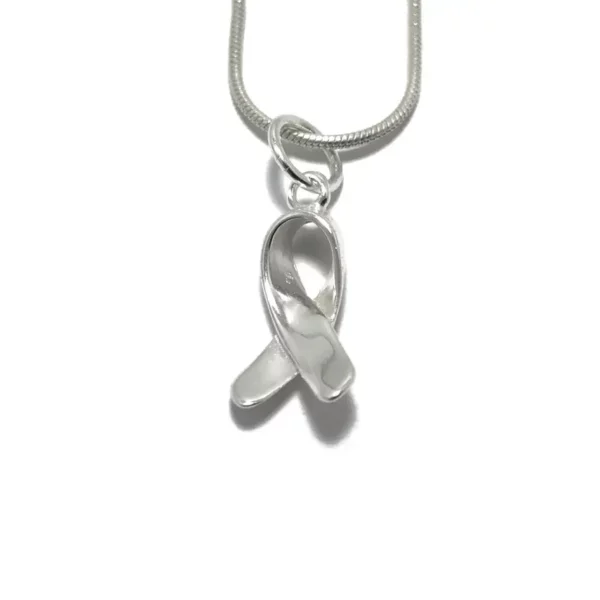 Snake Chain Ribbon Necklace