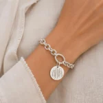 8mm x 9mm Chain Monogram Personalized Bracelet