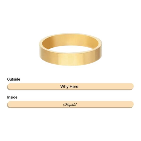 Custom 4mm Gold Band