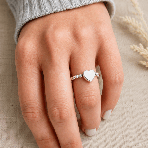 Sterling silver stretch ring 925