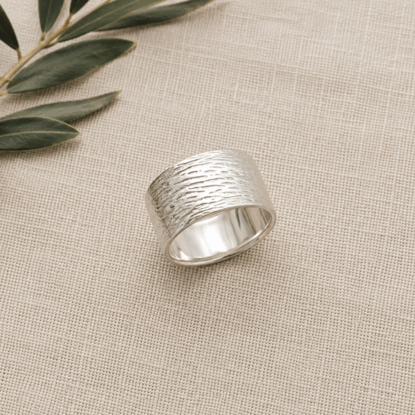 Sterling Silver Wrinkled Ring
