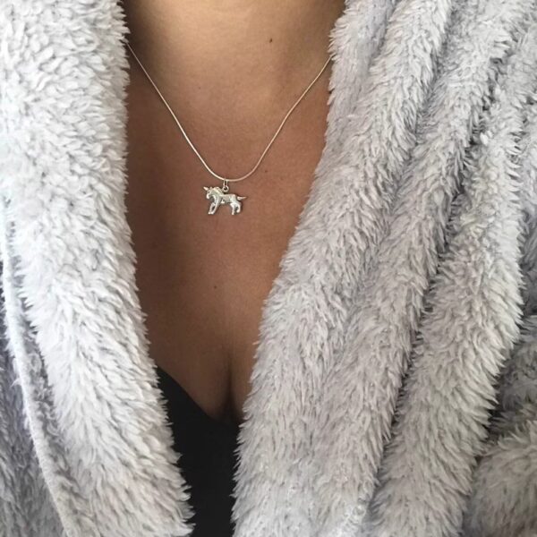 Sterling Silver Unicorn Charm Necklace