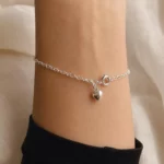 Dainty Silver Heart Bracelet