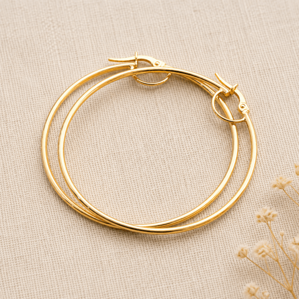 10k Gold Hoop Earrings